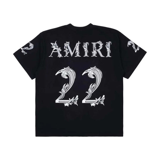 Amiri Oversized 22 Tee Black