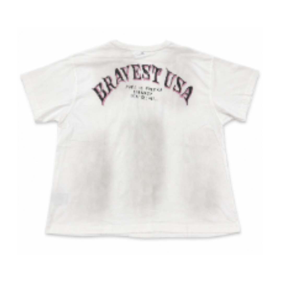 Bravest Studios White Crest Tee