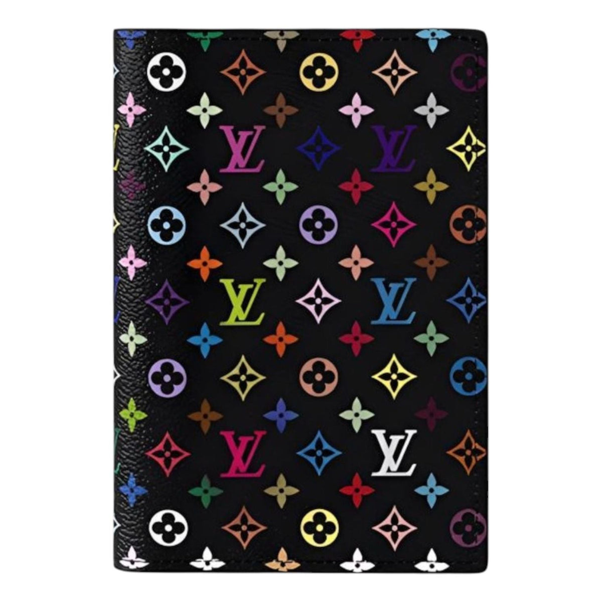 LOUIS VUITTON x Takashi Murakami Passport Cover 'Black Multicolored' M13414
