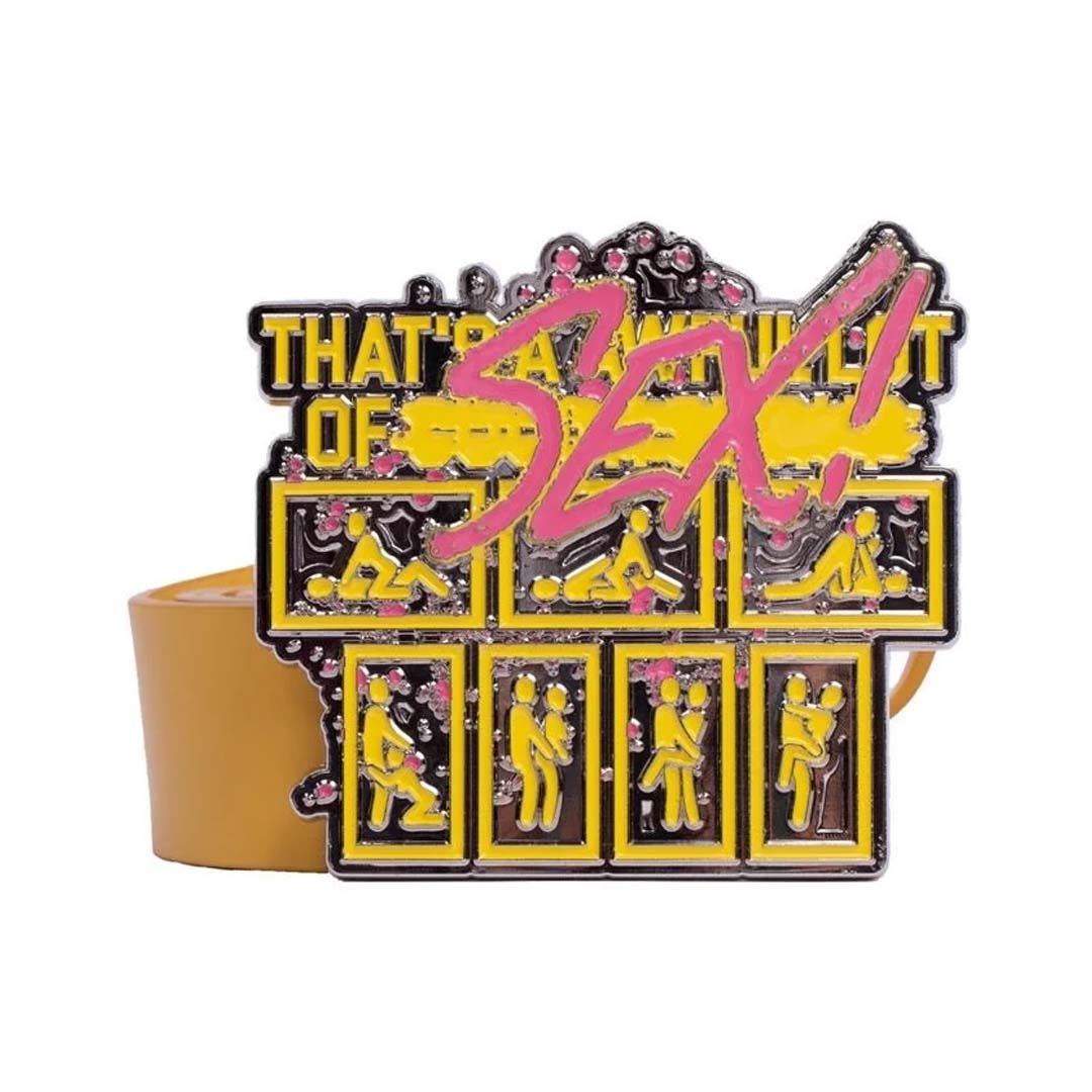 Awful Lot of Cough Syrup Sex Belt Yellow