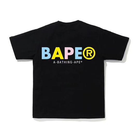 BAPE Multi-Color Print Tee Black