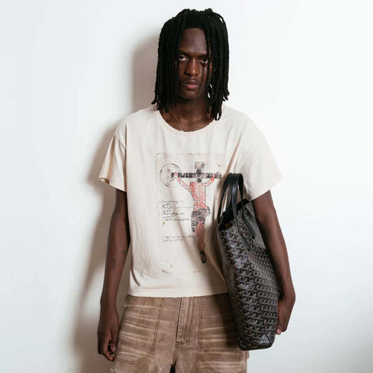 Bravest Studios Jesus Postcard Cream Tee