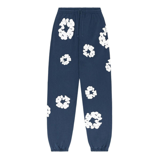 Denim Tears Sweatpants Navy Cotton Wreath