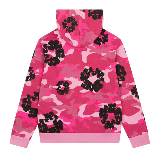 Denim Tears Wreath Zip Sweatshirt 'Pink Camo'