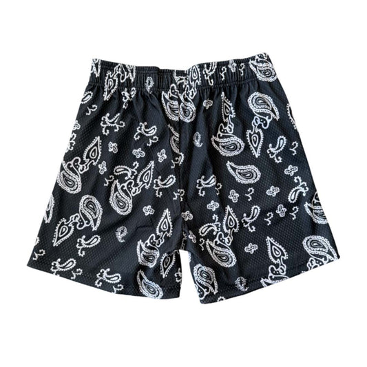 Eric Emanuel Black Paisley Shorts