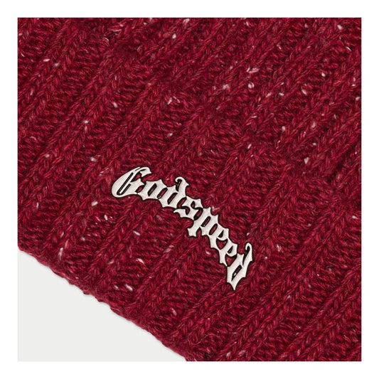 Godspeed OG Logo Emblem Beanie Burgundy Speckle