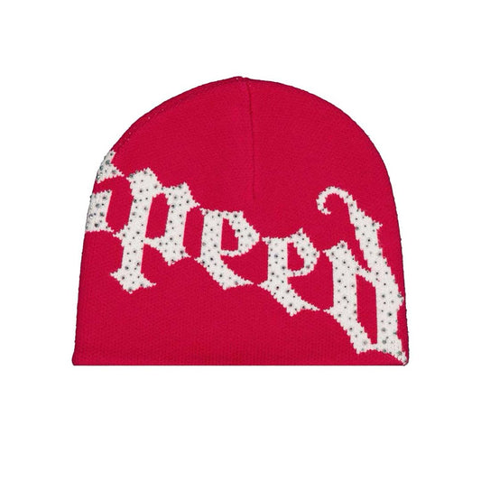 Godspeed OG Logo Studded Beanie Red White
