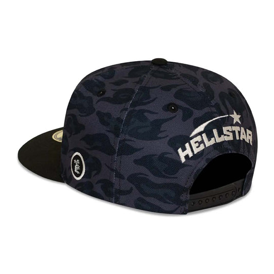 Hellstar Cheetah Print Snapback Hat 'Black'