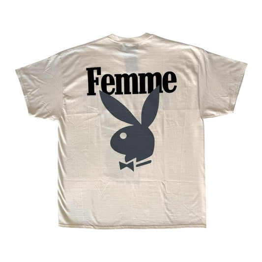 Homme Femme Playboy Bone Black Grey Tee