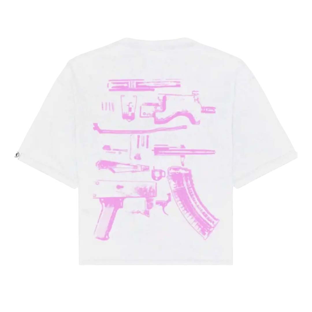 Kixkz In Glock We Trust Tee White Pink