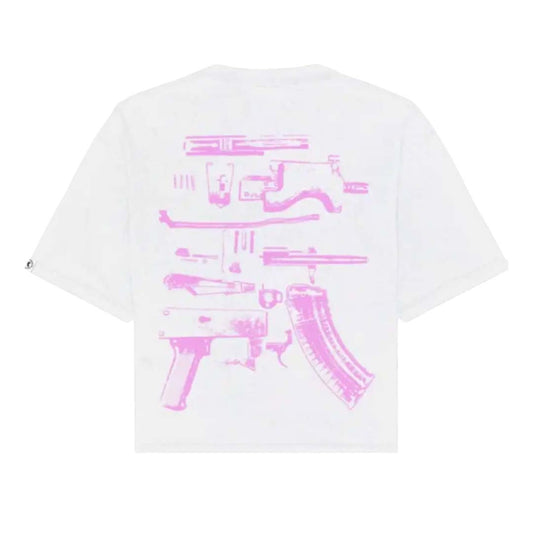 Kixkz In Glock We Trust Tee White Pink