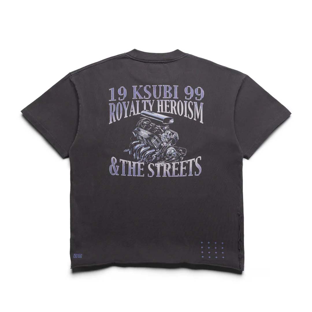 Ksubi Engine Ekcess SS Tee Charcoal