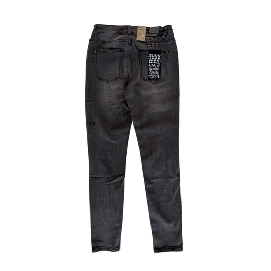 Ksubi Van Winkle Angst Thrashed Skinny Jeans Washed Black