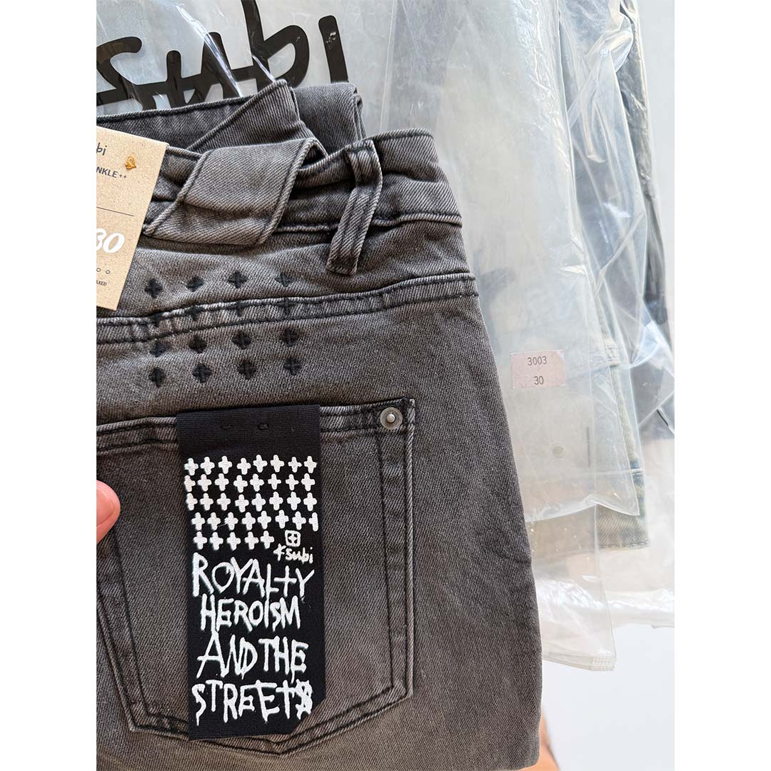 Ksubi Van Winkle Angst Thrashed Skinny Jeans Washed Black