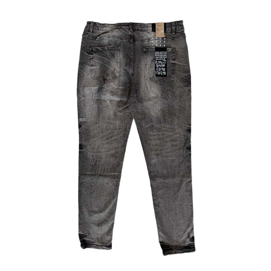 Ksubi Van Winkle Burnt Skinny Jeans Washed Black