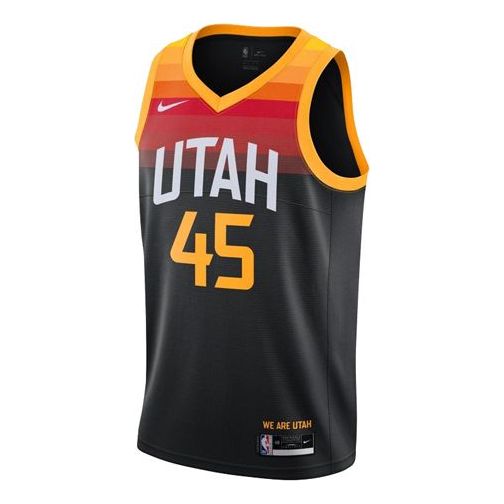 Nike NBA Dri-FIT SW 20-21 Utah Jazz 45 Mitchell City Edition Nike NBA Swingman Jersey Black CN1800-011