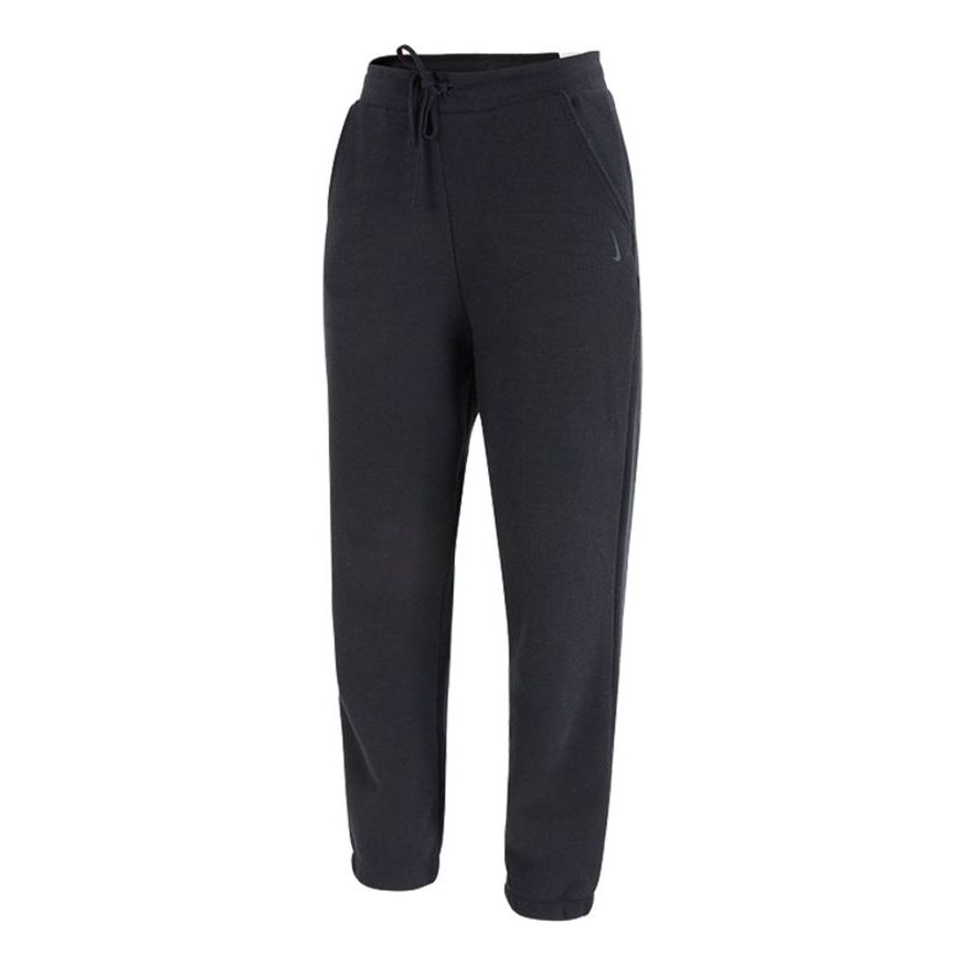 (WMNS) Nike Ny TF Turf Cozy Jggr Athleisure Casual Sports Knit Lacing Long Pants/Trousers Black DD5797-010
