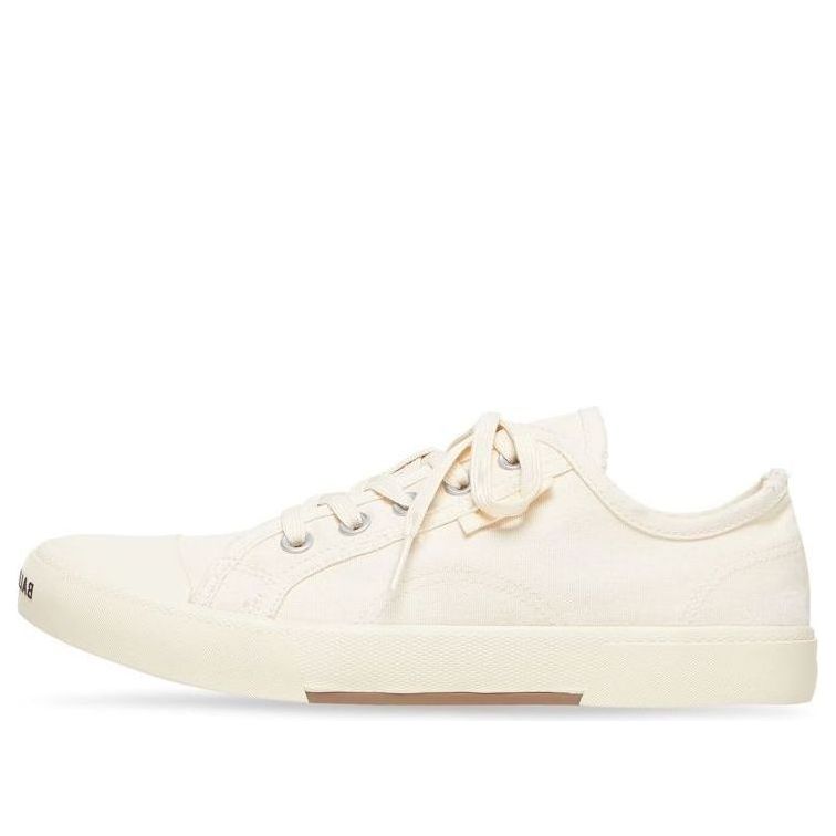 (WMNS) Balenciaga Paris Low Top Sneakers 'White Destroyed Cotton and White Rubber' 688757W3RC59090