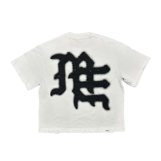 Mixed Emotions End Tee White Black