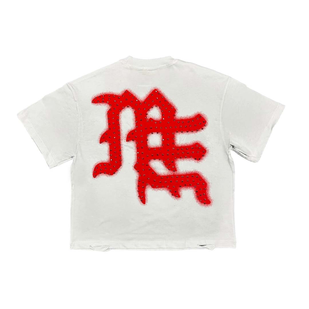 Mixed Emotions End Tee White Red