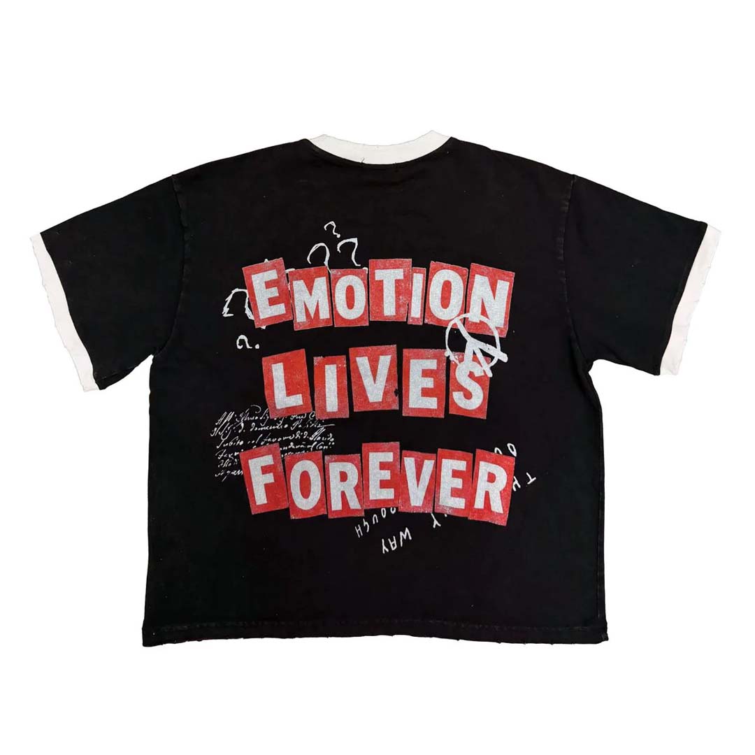 Mixed Emotions Static Black Tee