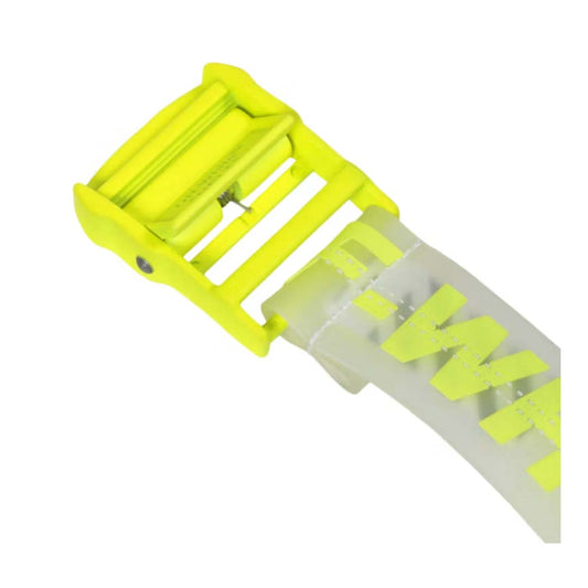 Off-White Rubber Belt Transparent Yellow