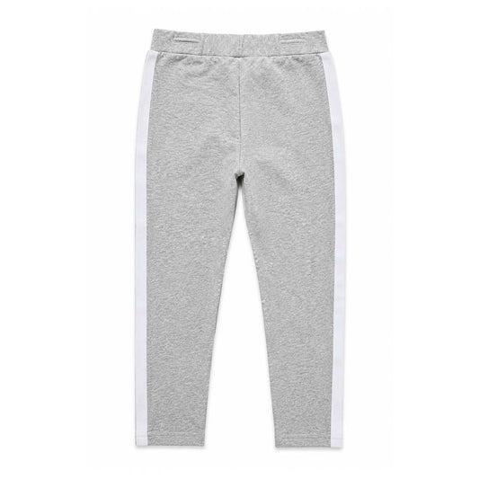 Palm Angels KIDS Track Leggings Melange Grey White