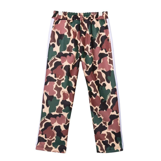 Palm Angels KIDS Track Pant AOP Camo Military Green Beige