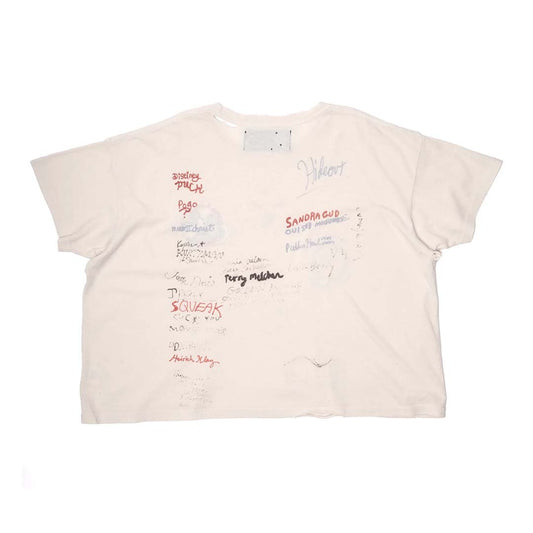 Paly Hollywood Signature Jersey Vintage Cream Tee