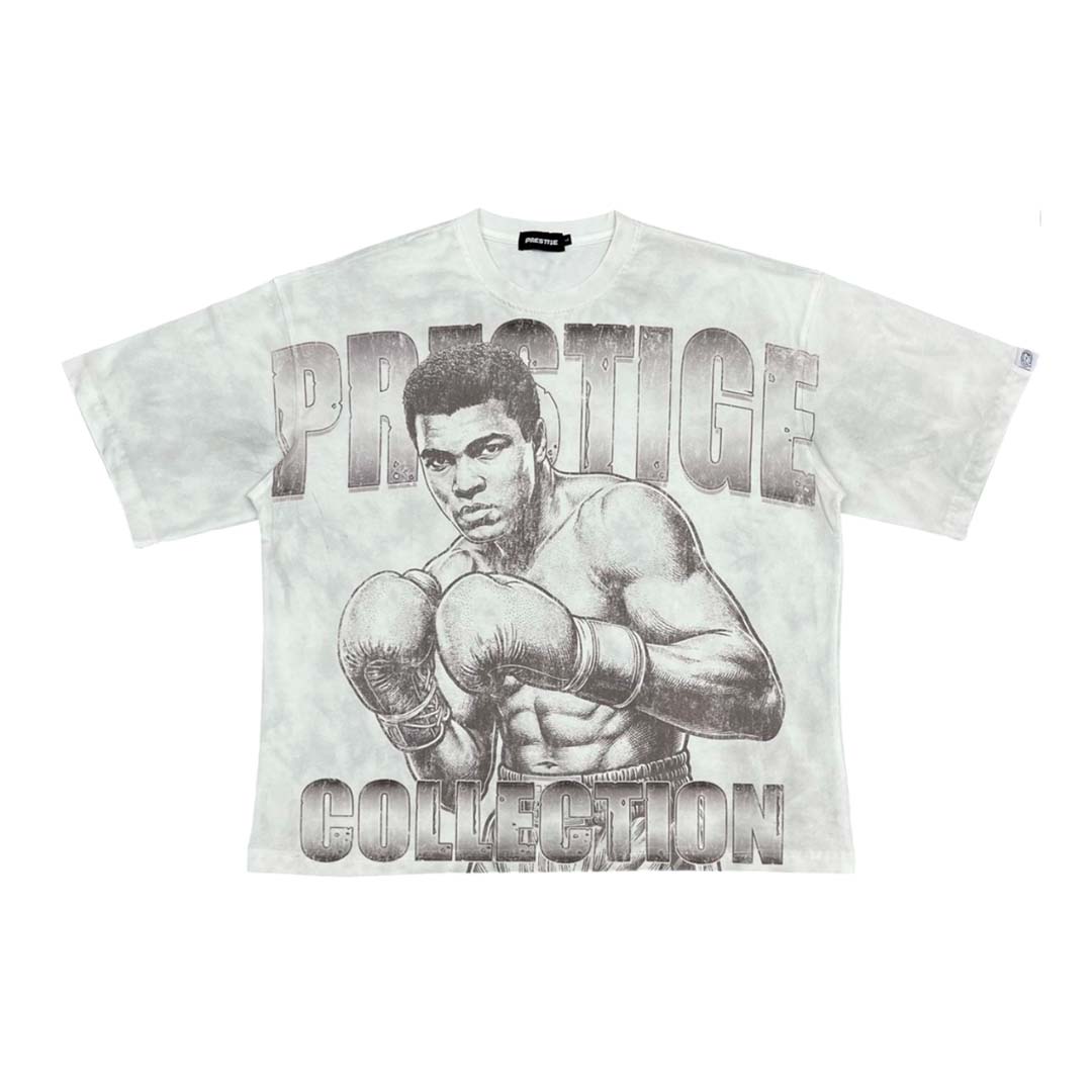 Prestige Ali Float Distressed White Tee