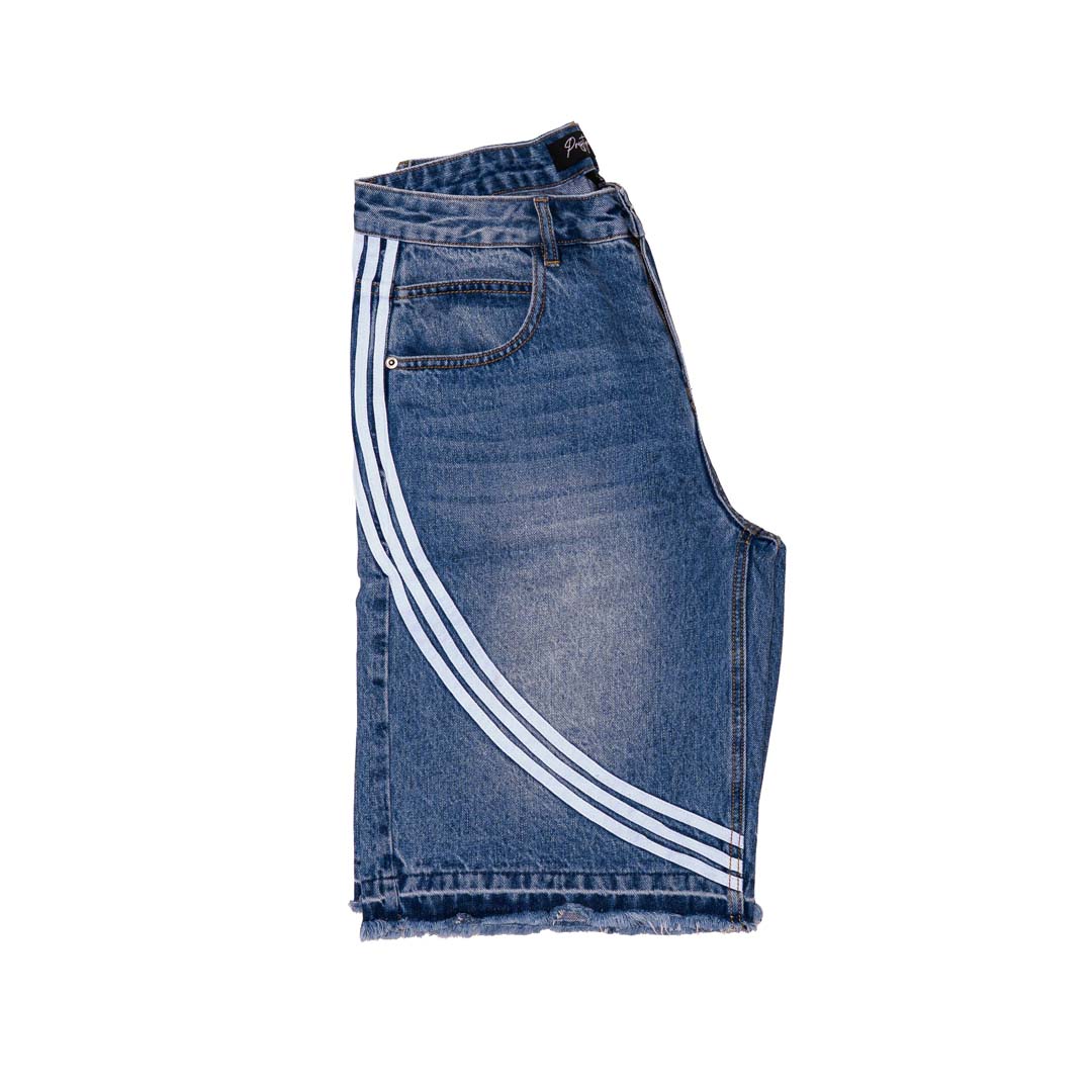 Prestige Taped Jean Shorts Light Blue