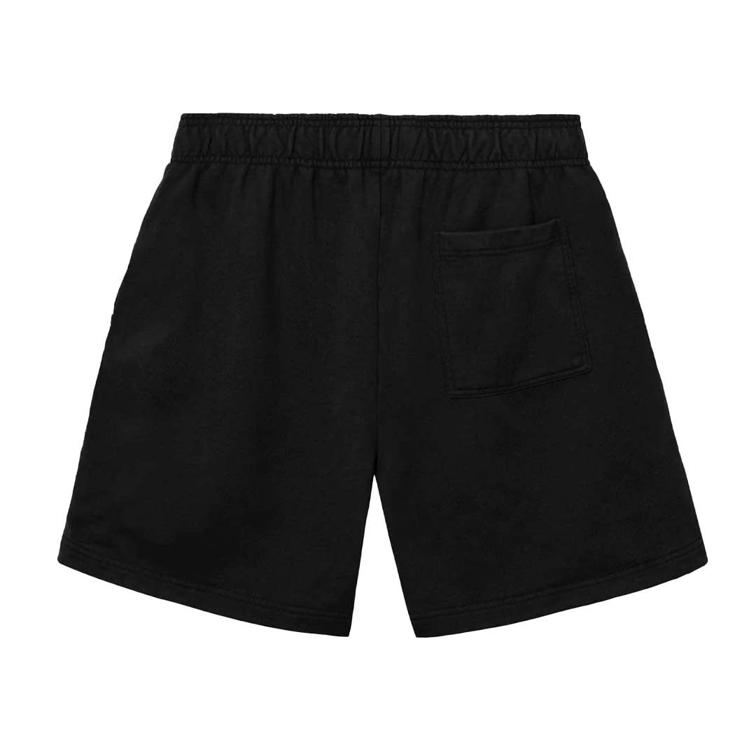 Revenge Embroidered Basic Shorts Black