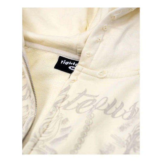 Righteous Tatted Believer Zip Up Hoodie Cream