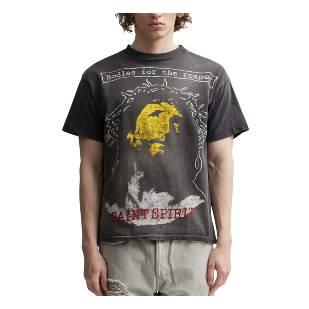 Saint Michael Bodies For The Reaper Tee Faded Black