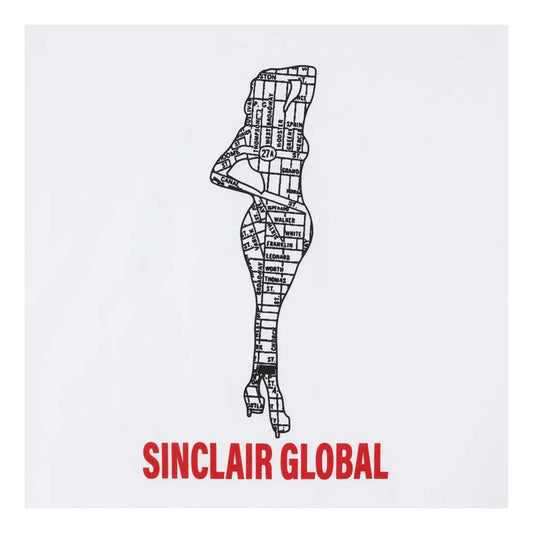 Sinclair Global Map Tee White