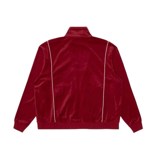 Sinclair Velour Piping Jacket Burgundy