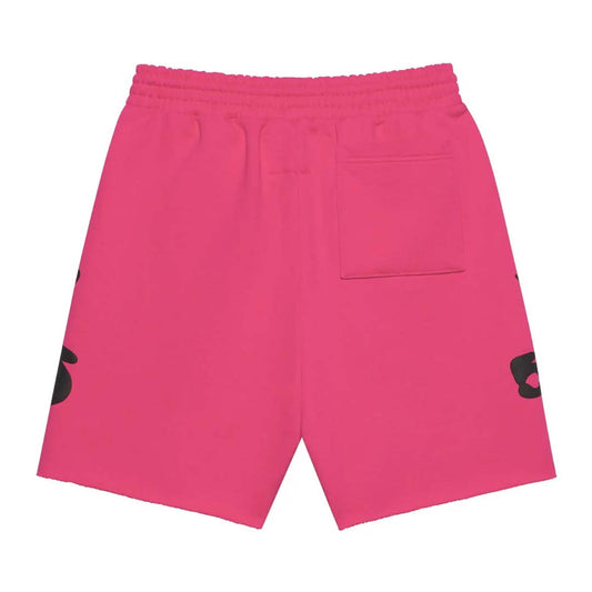 Sp5der Pink Beluga Sweat Shorts