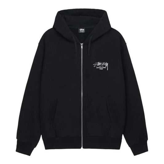 Stussy Beat Sounds Black Zip Up Hoodie