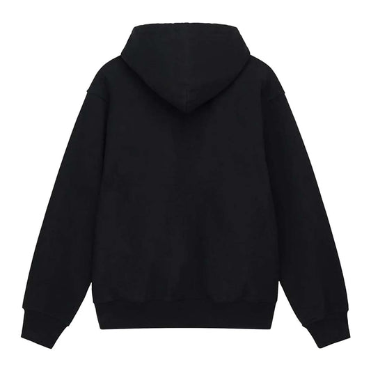 Stussy University Logo Black Zip Up Hoodie