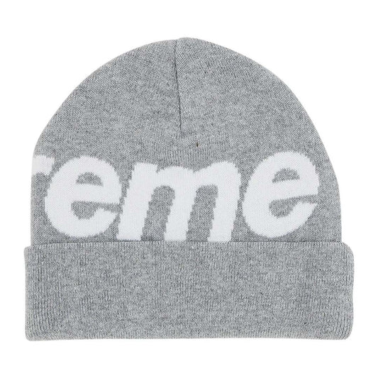 Supreme Big Logo Beanie 'Grey'