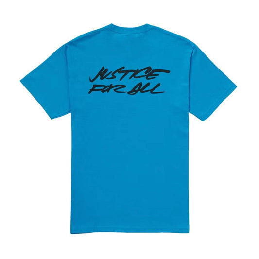 Supreme Futura Logo Tee Bright Blue