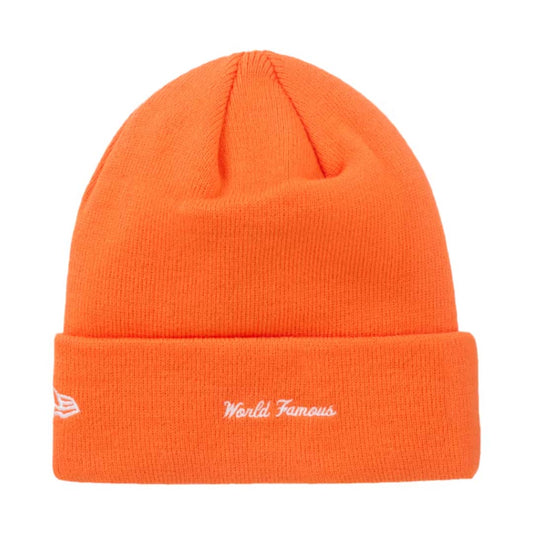 Supreme New Era Box Logo Beanie Dark Orange