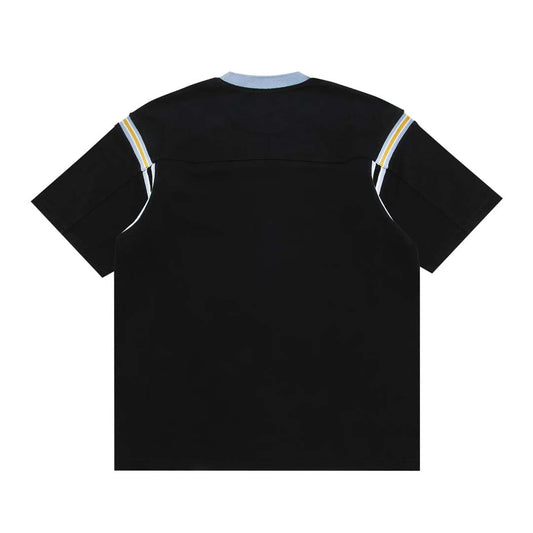 Supreme Split S/S Football Top Black Yellow Blue