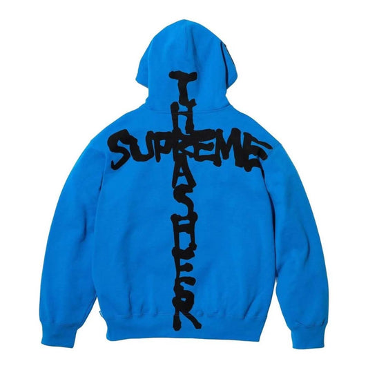 Supreme Thrasher Zip Up Hoodie Blue