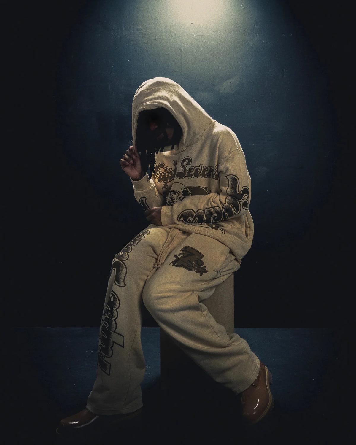 Triple Sevens All Star Hoodie Brown Cream