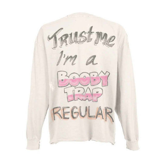 Triple Sevens Booby Trap Long Sleeve Tee White