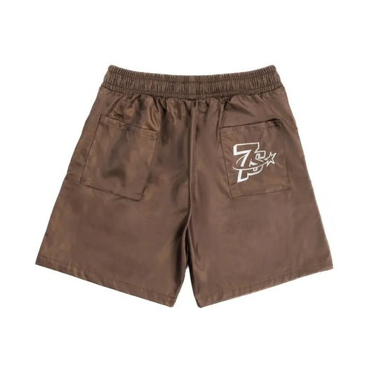 Triple Sevens Nylon Shorts Brown