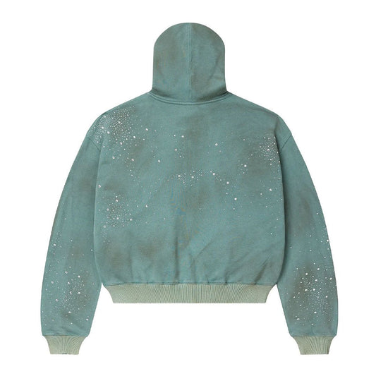 Vale Forever Bank Zip Up Hoodie 'Dark Mint'