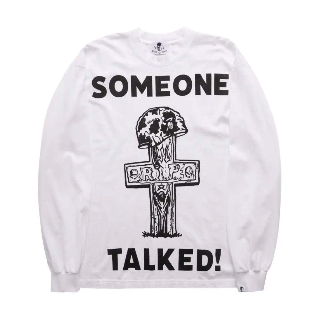 Warren Lotas Someone Talked Long Sleeve White