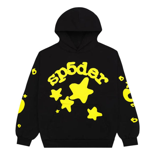 Sp5der Beluga Hoodie 'Onyx Yellow' M01SS001BGBY